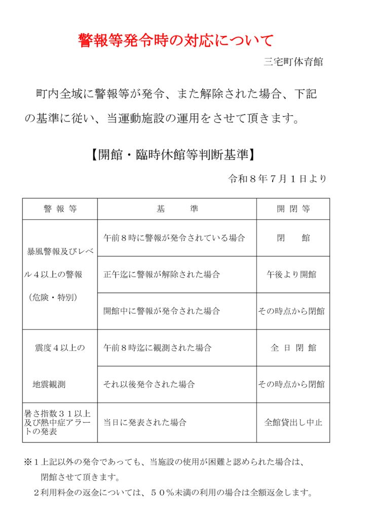 警報発令時の対応のサムネイル